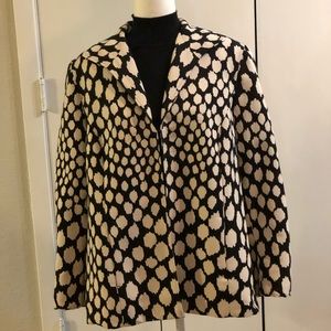 Chico Jacket Coat Size 3 Black/White